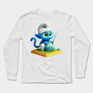 Smurf cat meme Long Sleeve T-Shirt